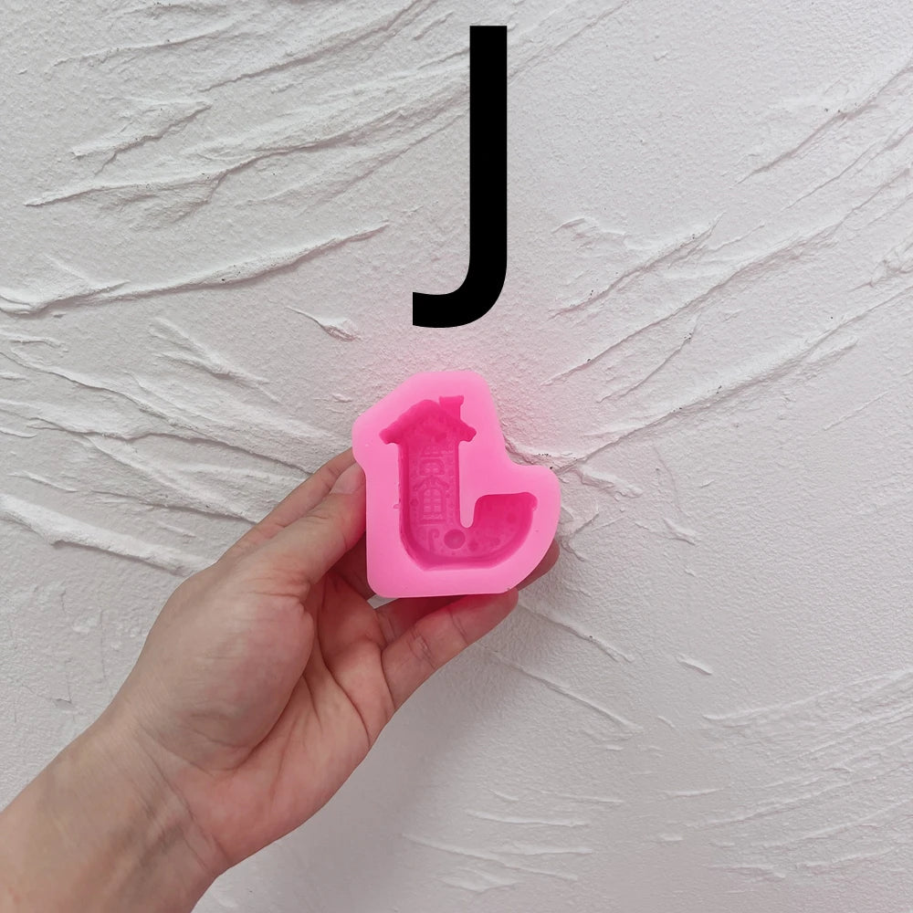 Gingerbread Alphabet & Numbers Silicone Mold