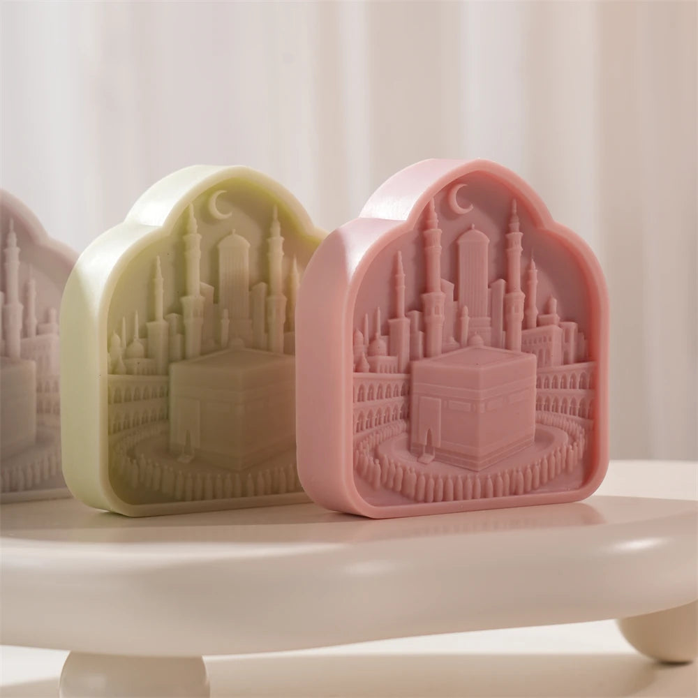 Kaaba Ramadan Decor Silicone Candle Mold for Eid Gifts