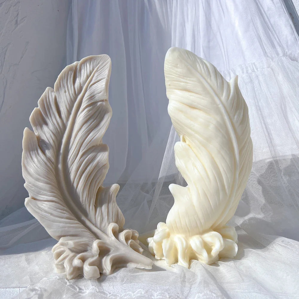 Feather Decorative Silicone Candle Mold