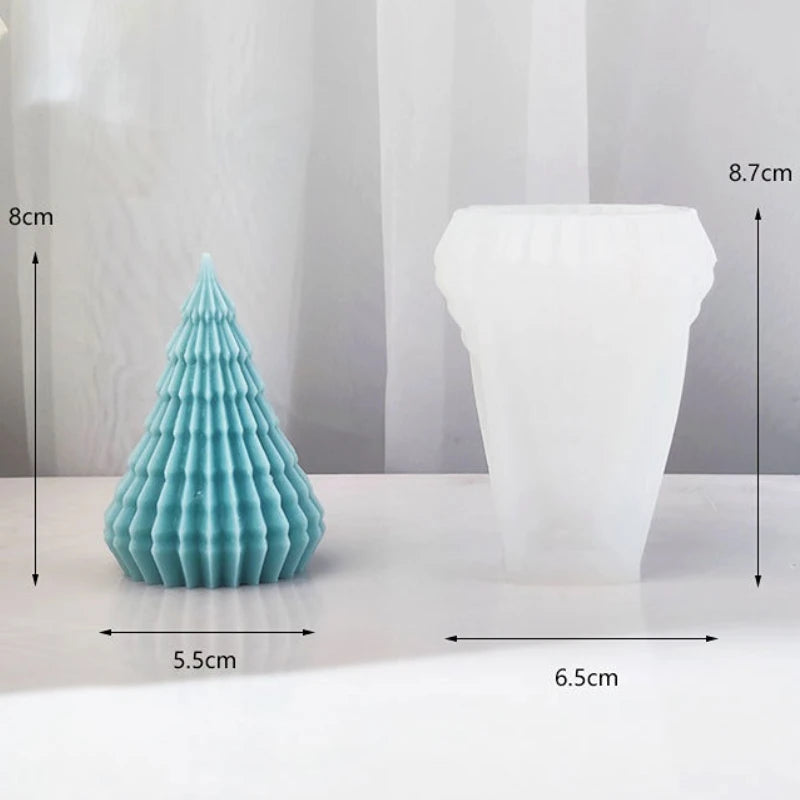 4-Layer Christmas Tree Silicone Candle