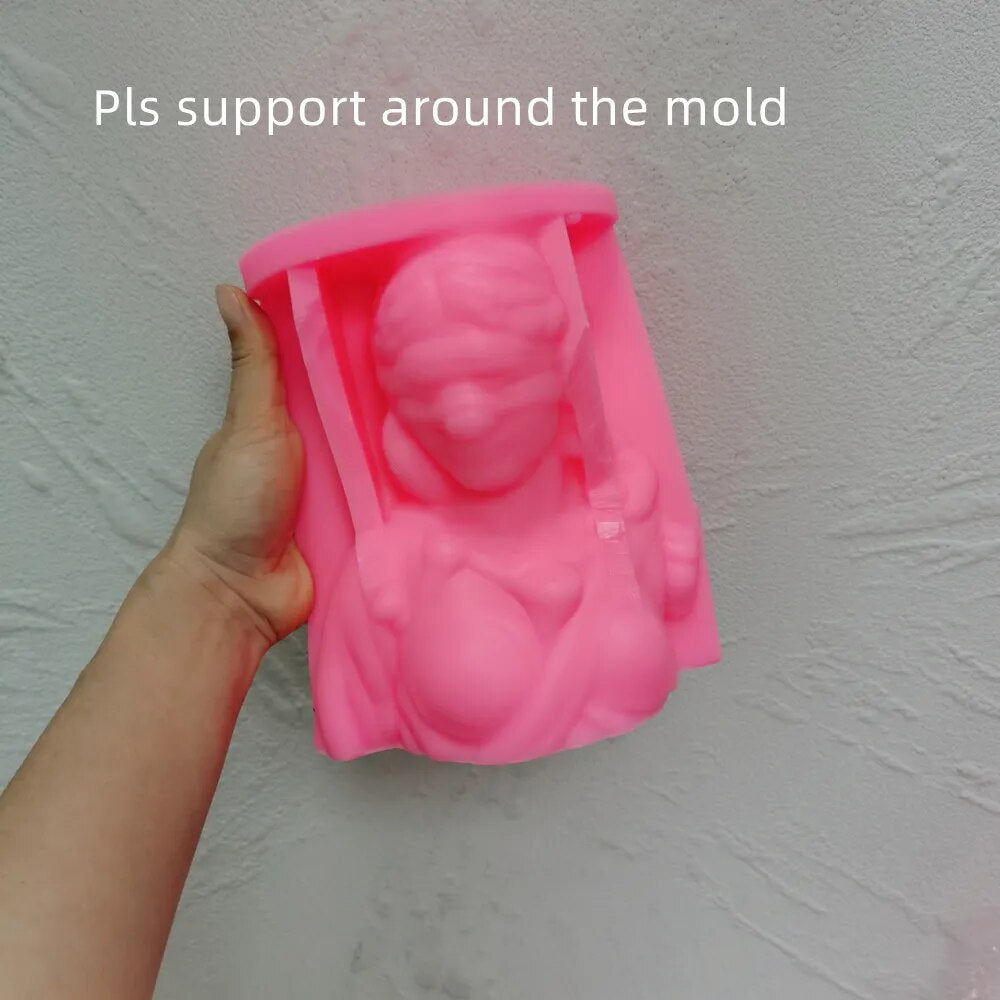 Lady Justice Candle Mold