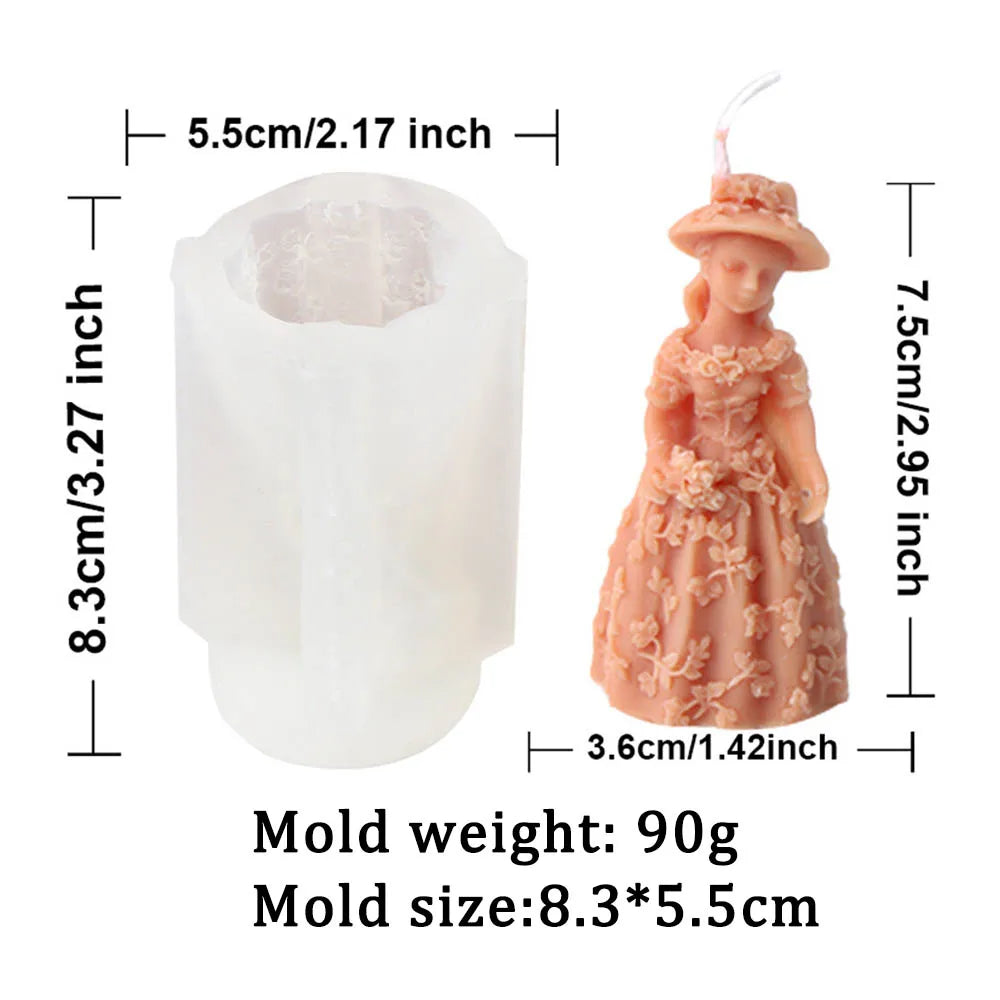 3D Angel Girls Candle Silicone Candle Mold