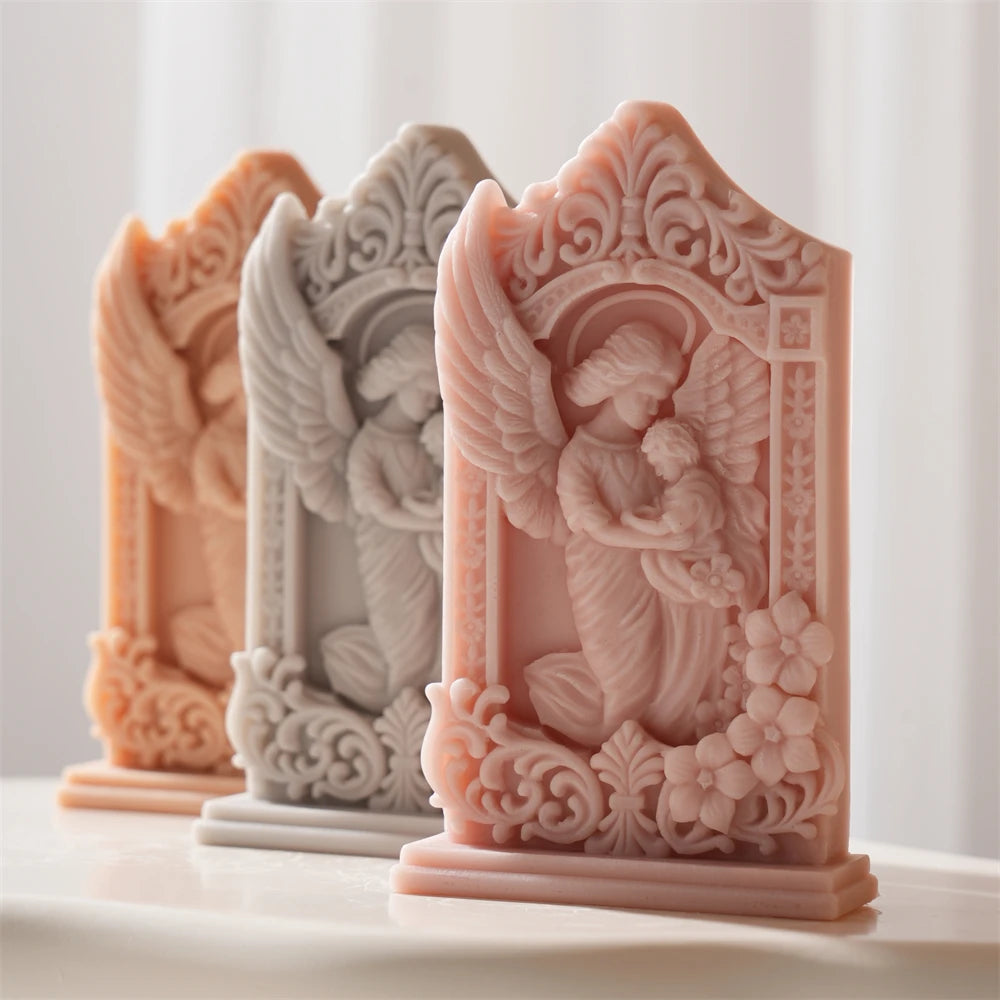 Mother and Baby Angel Silicone Candle Mold