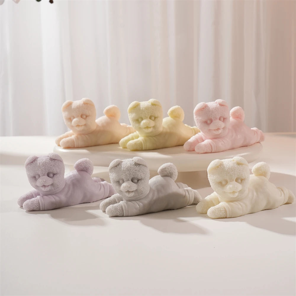 Cute Puppy Silicone Candle Mold