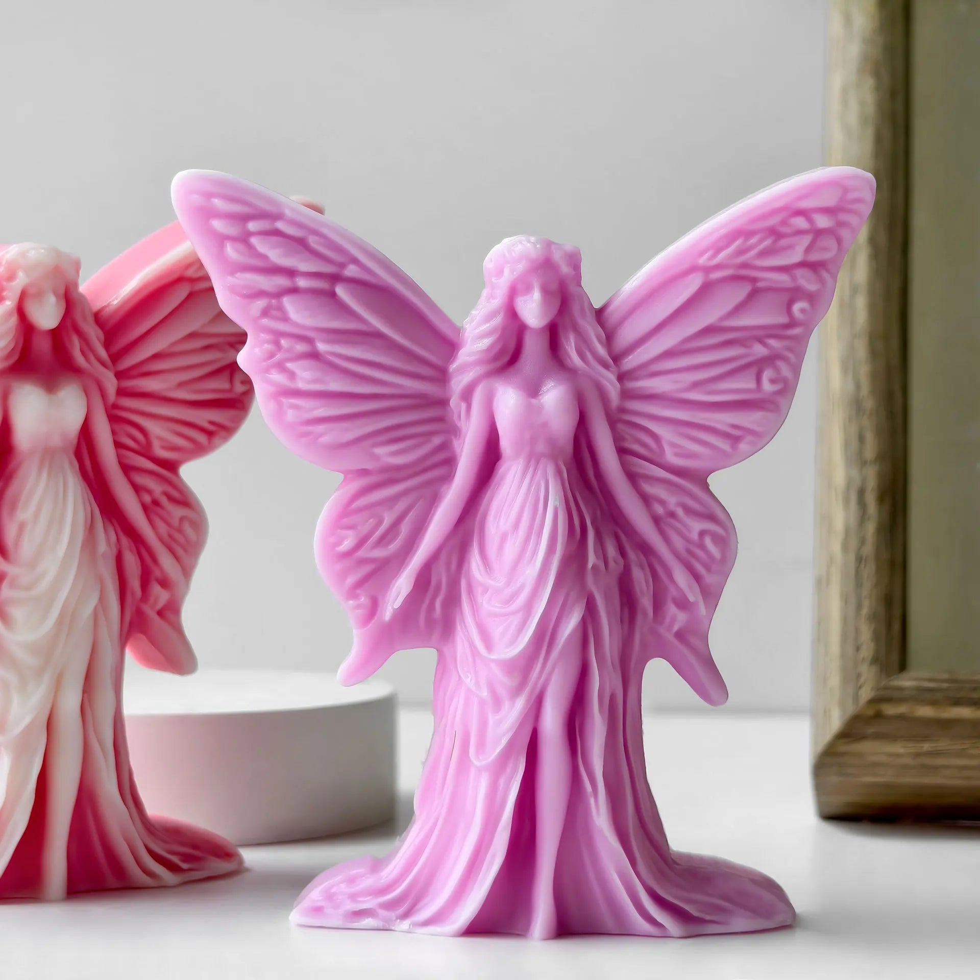 DIY Butterfly & Flower Fairy Design Scented Candle Silicone Mold