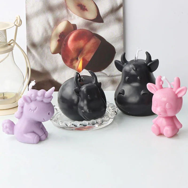 Cartoon Candle Mold Silicone