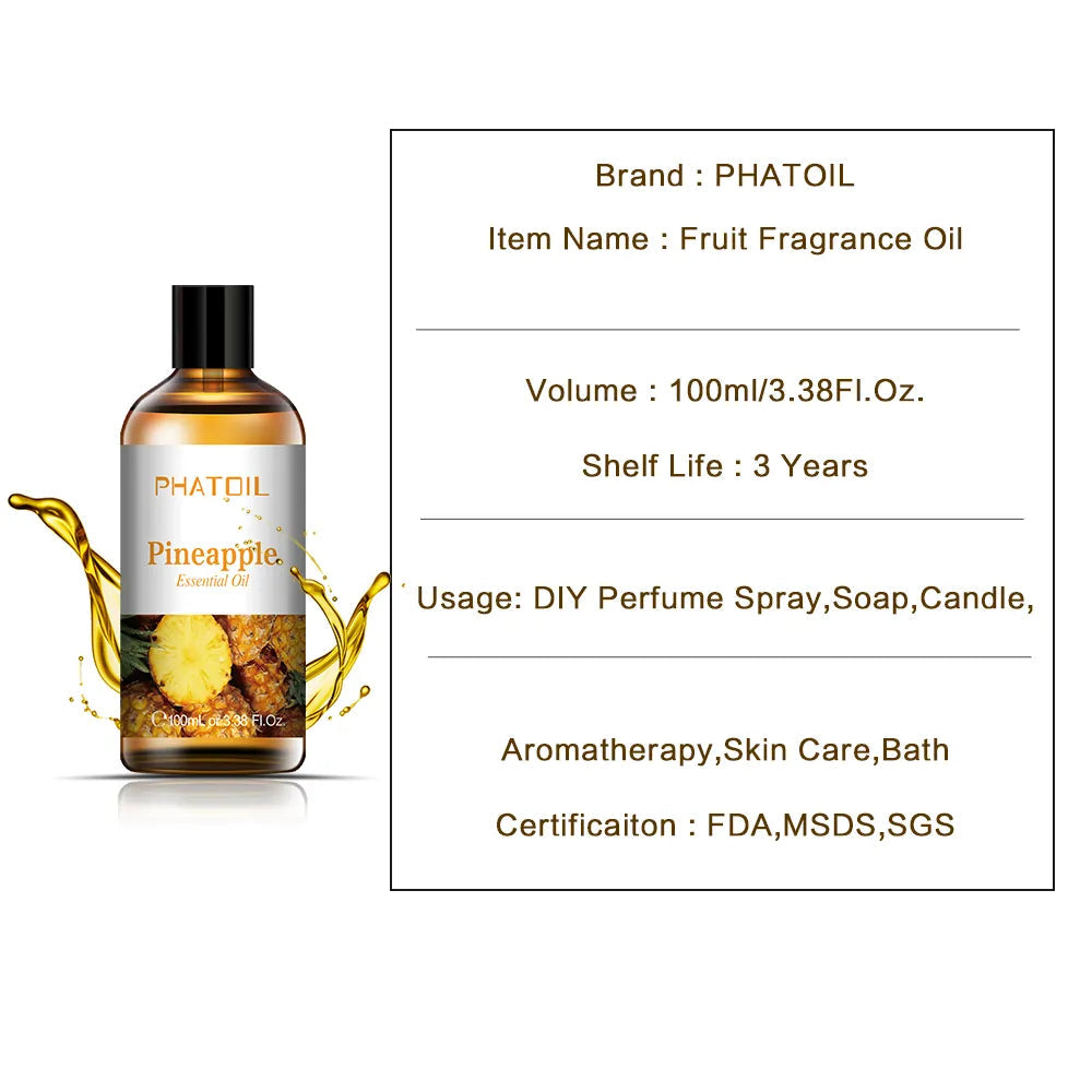 100ml Fruit Fragrance Oil with Dropper