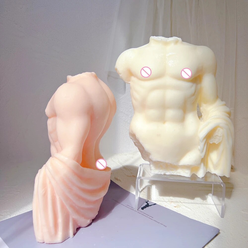 Greek Roman Torso Antique Body Sculpture Unique Candle Mold