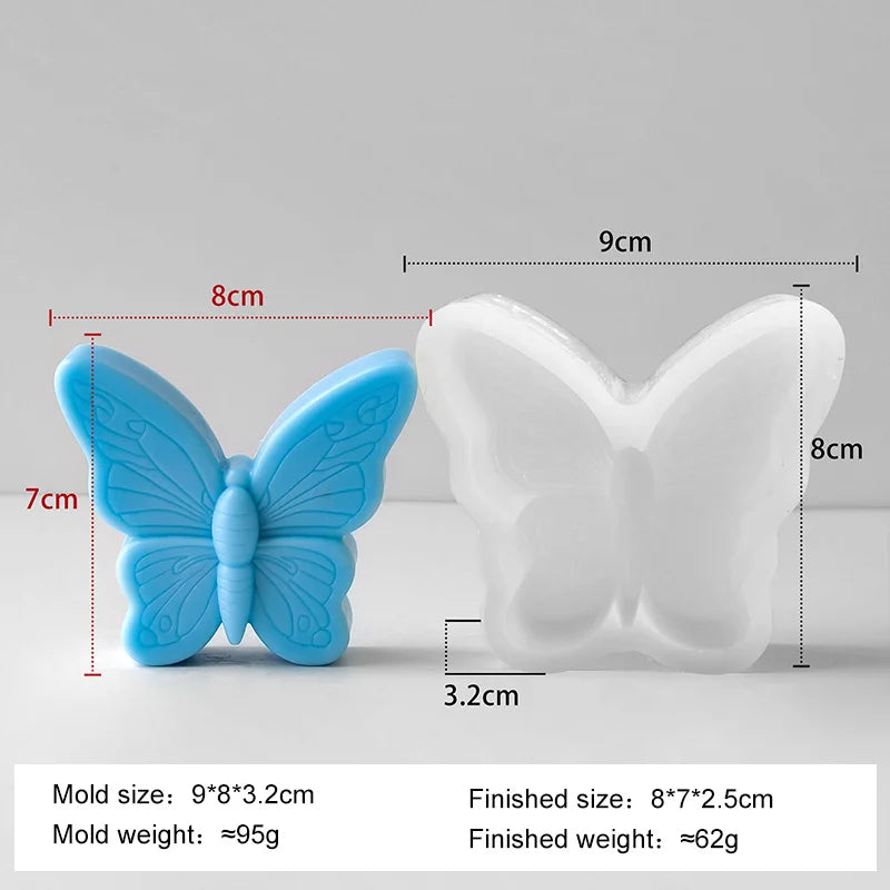 DIY Butterfly & Flower Fairy Design Scented Candle Silicone Mold