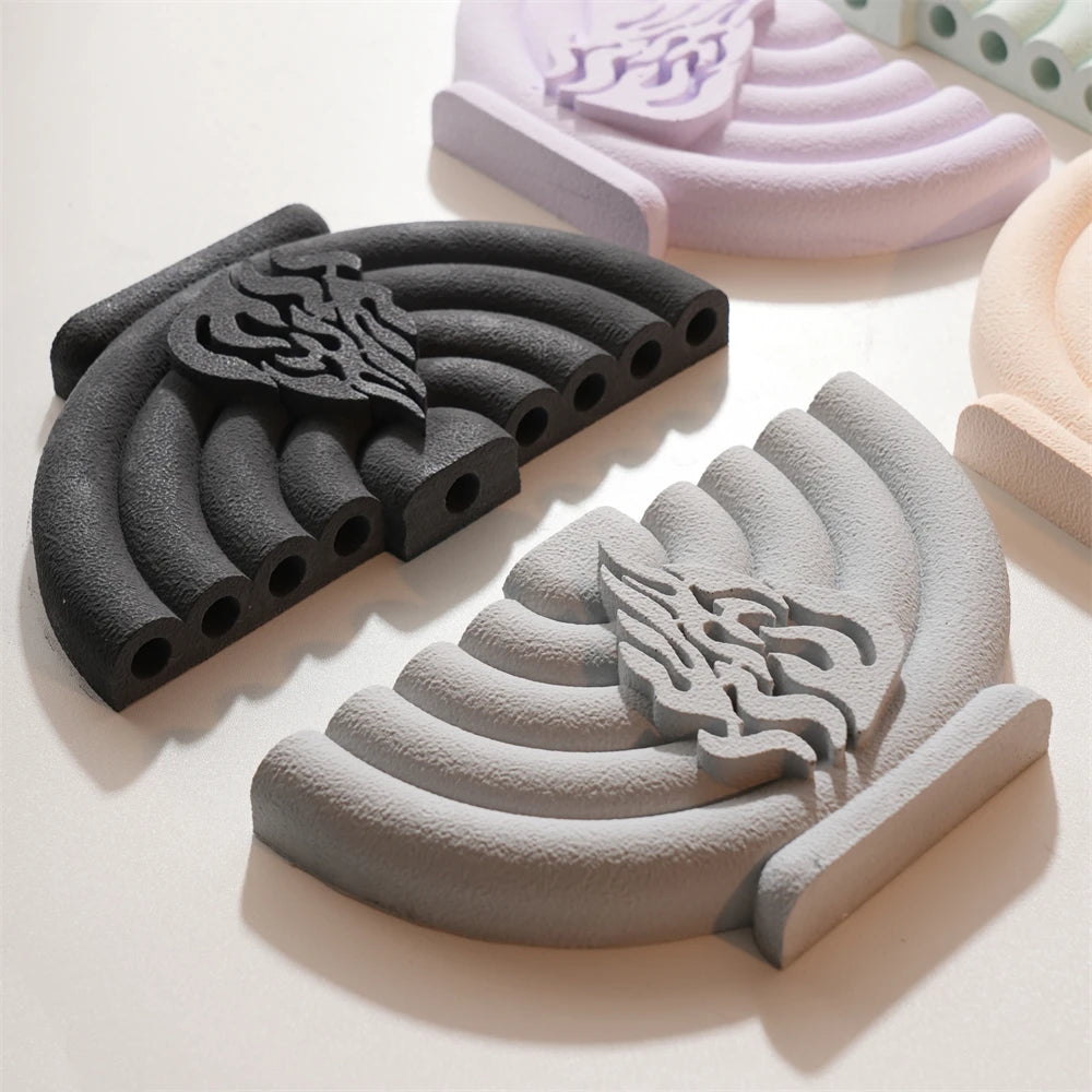 Hanukkah Menorah Candle Vessel Silicone Mold for Shabbat