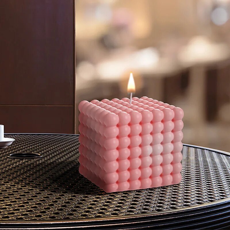 Multi Size Bubble Cube Candle Mold