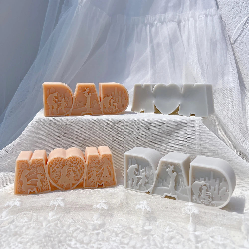 DAD & MOM Candle Mold