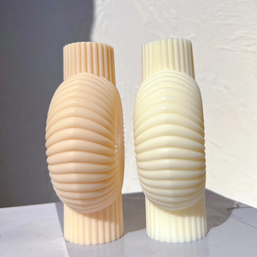 Swirl Vase Candle Mold