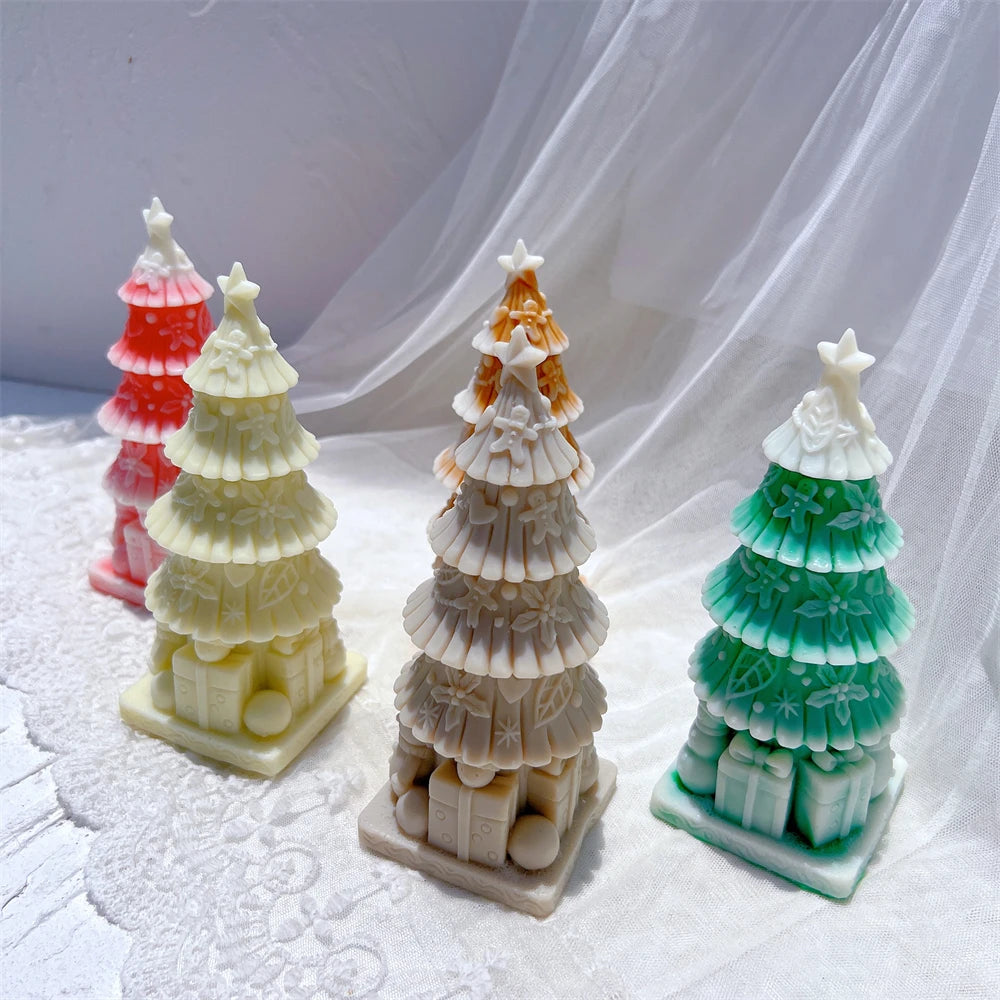 Christmas Holiday Tree Silicone Candle Mold