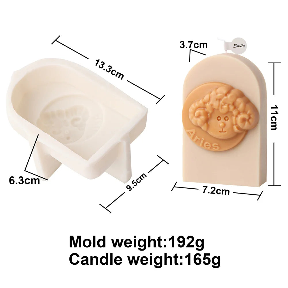 Astrology Art Craft DIY 12 Constellation Silicone Candle Molds
