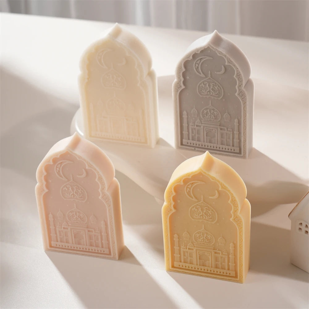 Mubarak Ramadan Candle Mold – Arch Door Silicone Mold