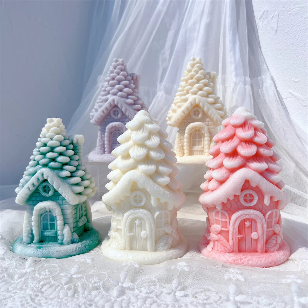 Pinecone Fairy Cottage Candle Mold – 2 Designs