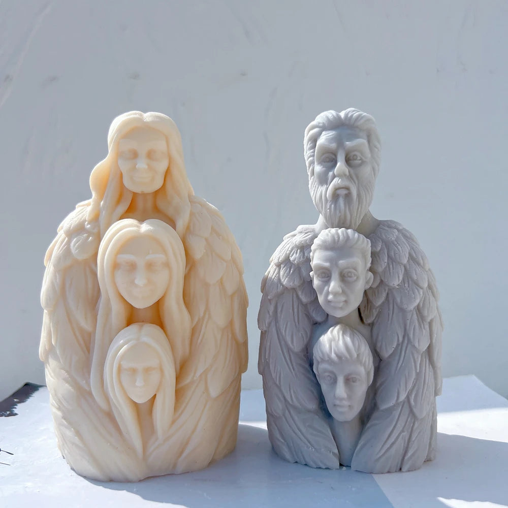 ThreeHeaded Male and Female Body Candle Mold