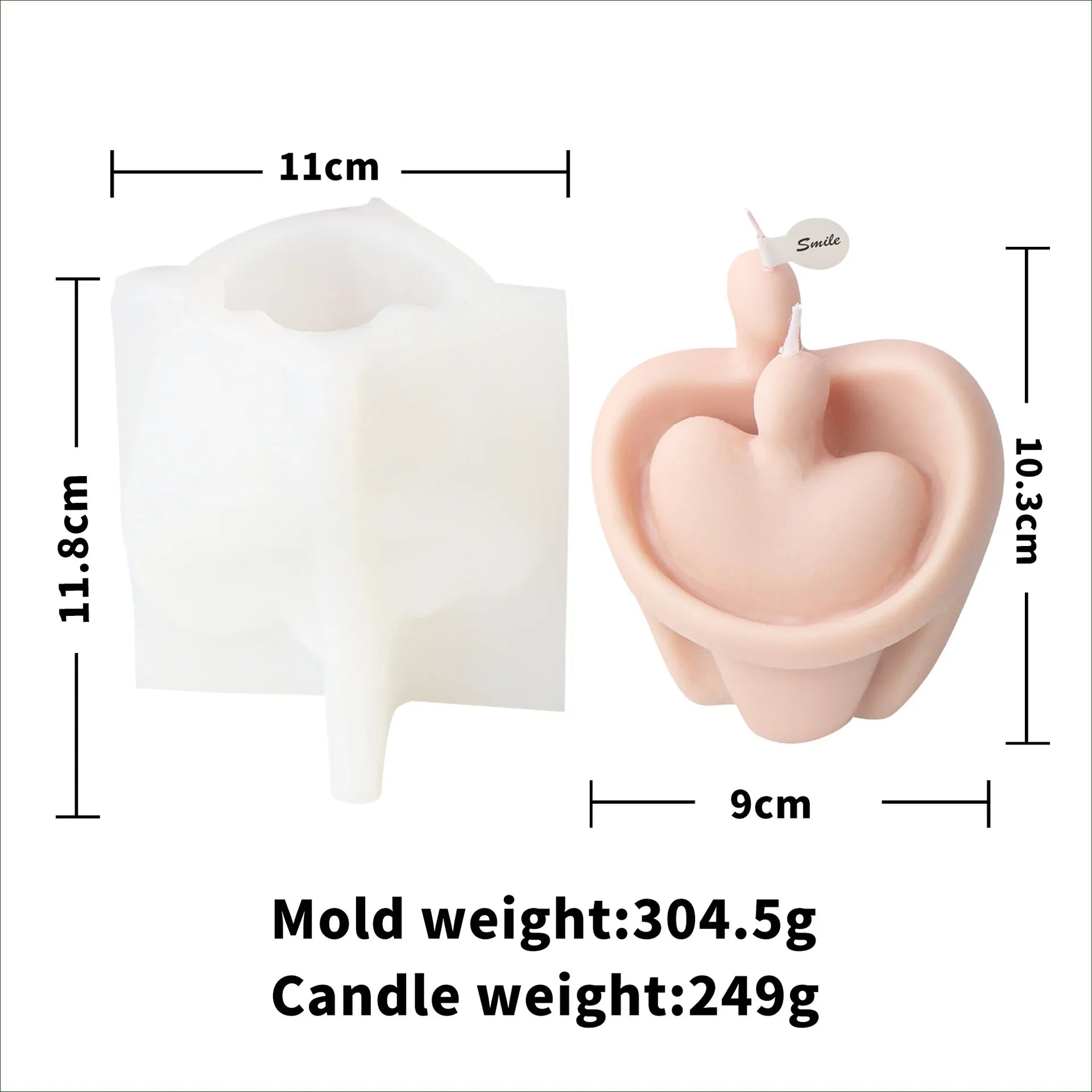 Nordic Couple Silicone Candle Mold