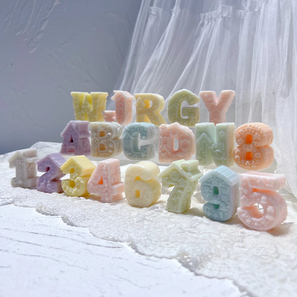 Gingerbread Alphabet & Numbers Silicone Mold