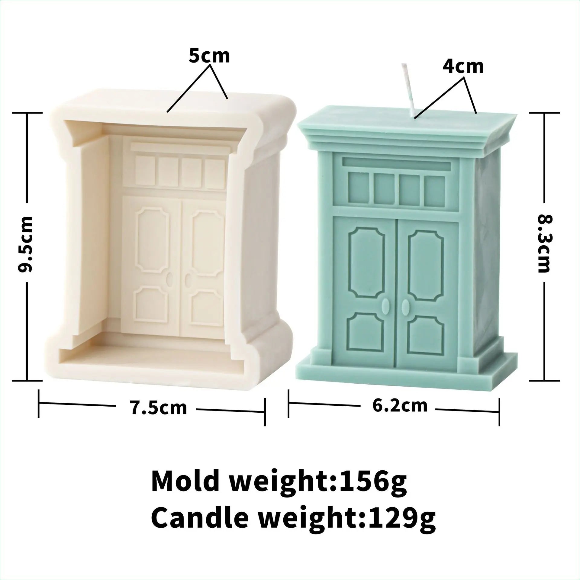 Doors And Windows Silicone Mold for Candles