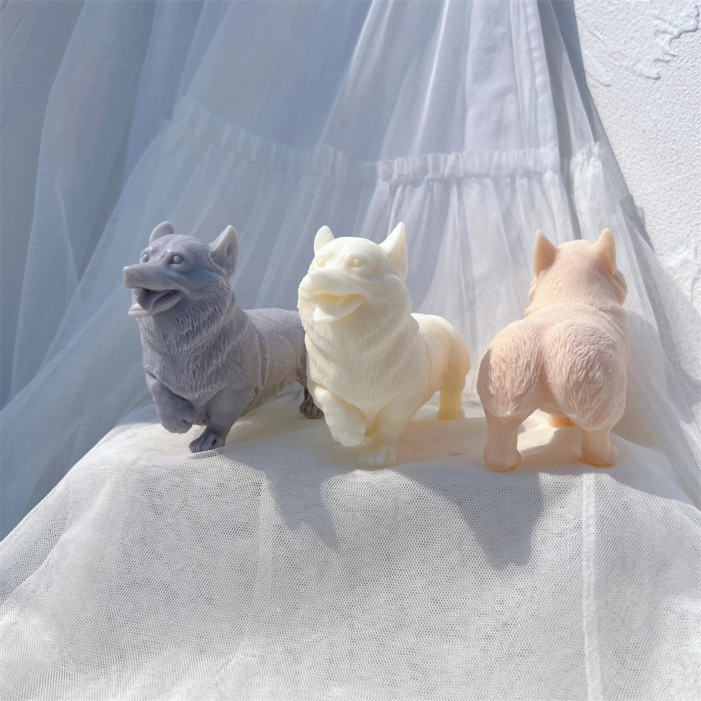 Welsh Corgi Pembroke Dog Candle Mold