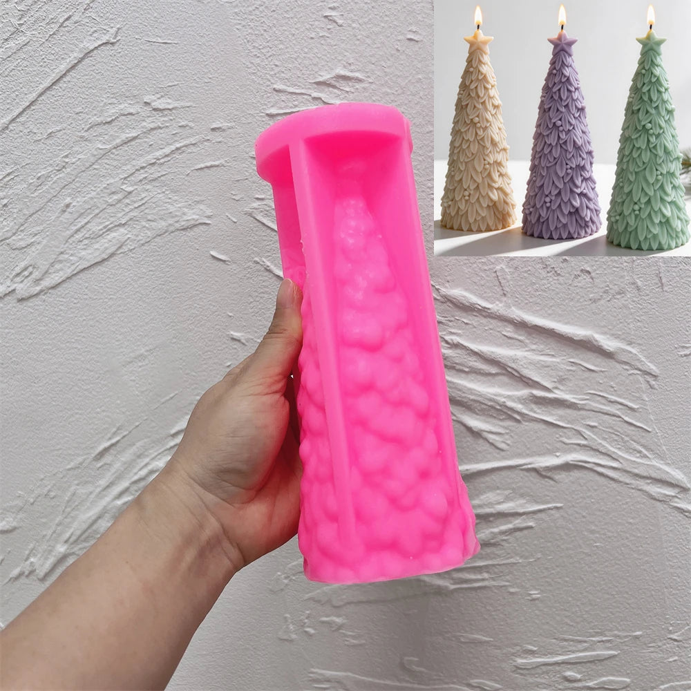 Pine Needle Christmas Tree Silicone Candle Mold