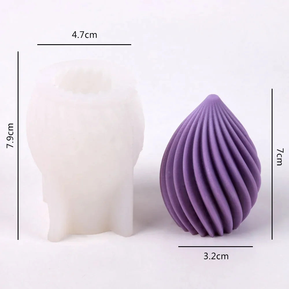 Geoetric Pear Candle Mold