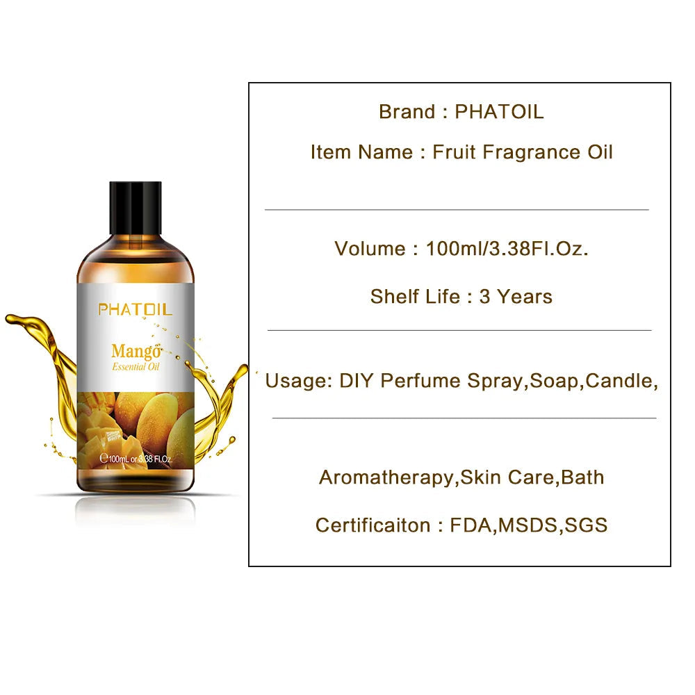 100ml Fruit Fragrance Oil with Dropper