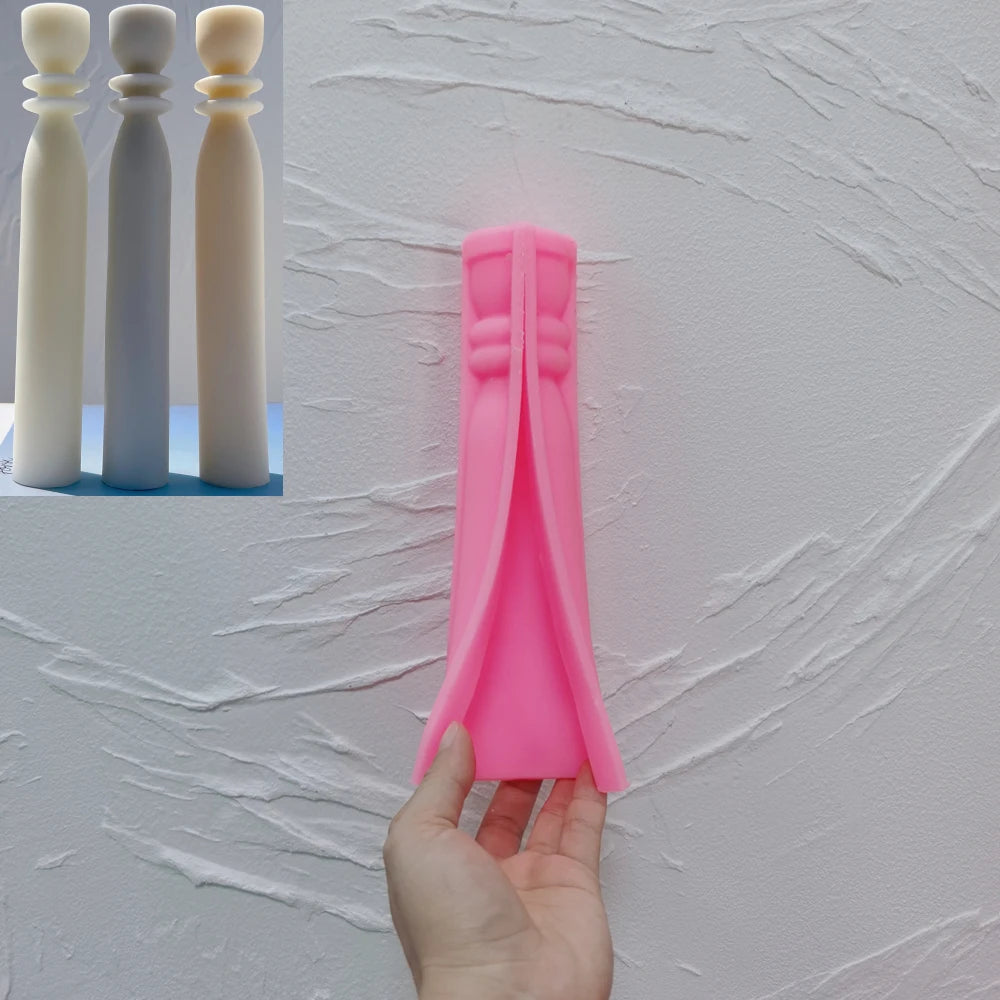 3 Shapes Taper Candle Mold