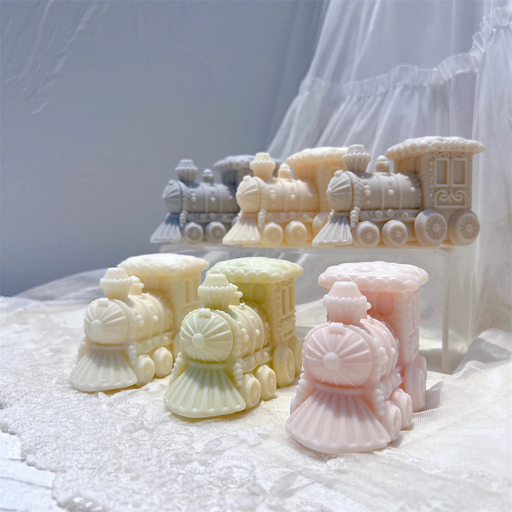 Gingerbread Christmas Train Candle Mold