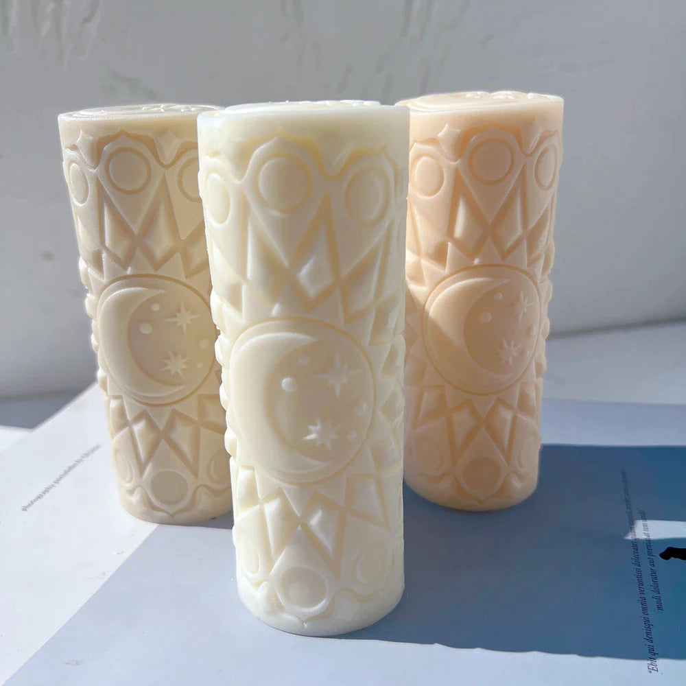 Moon Mandala Silicone Candle Mold