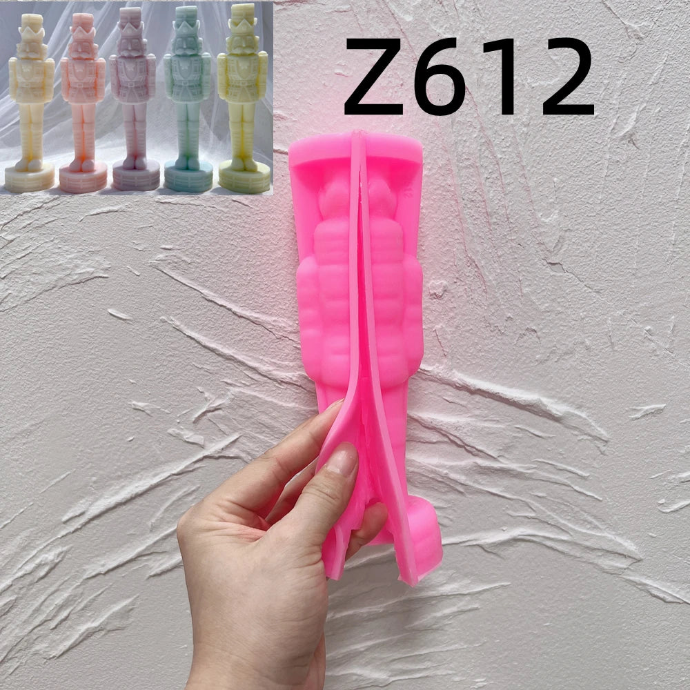 Classic Soldier Nutcracker Silicone Candle Mold