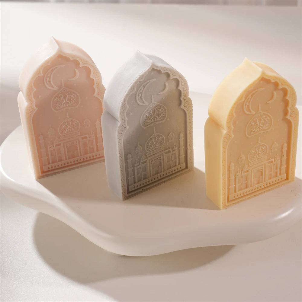 Mubarak Ramadan Candle Mold – Arch Door Silicone Mold