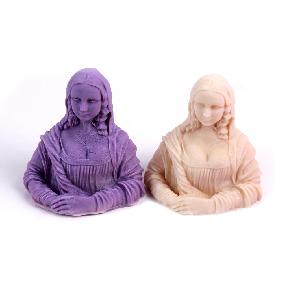 Mona Lisa Statue Silicone Candle Mold