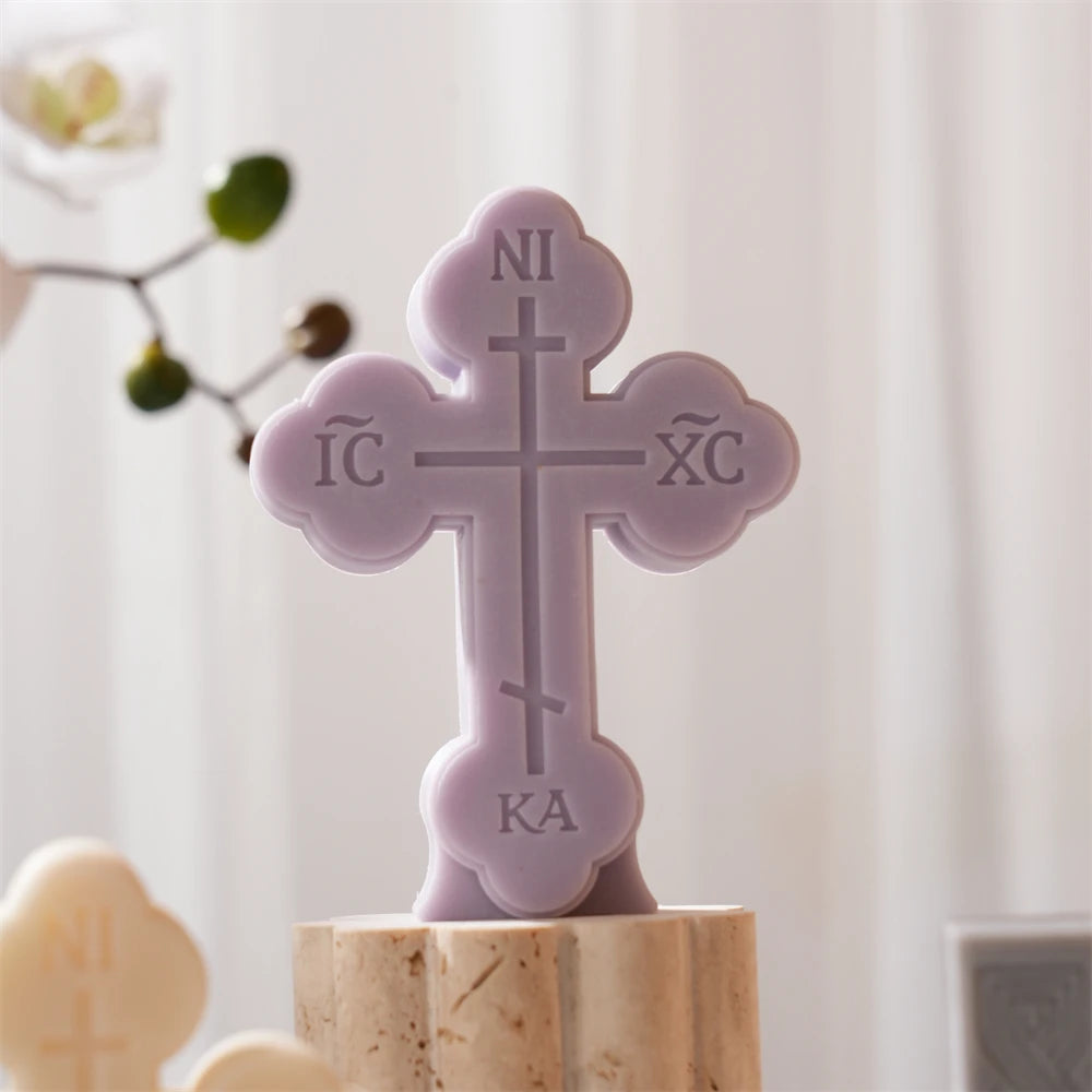 Standing Cross Candle Silicone Mold