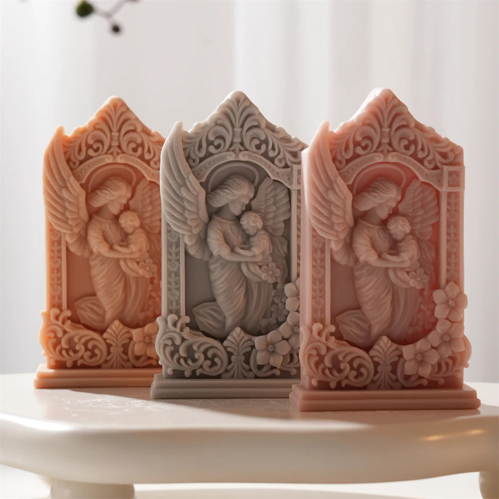Mother and Baby Angel Silicone Candle Mold