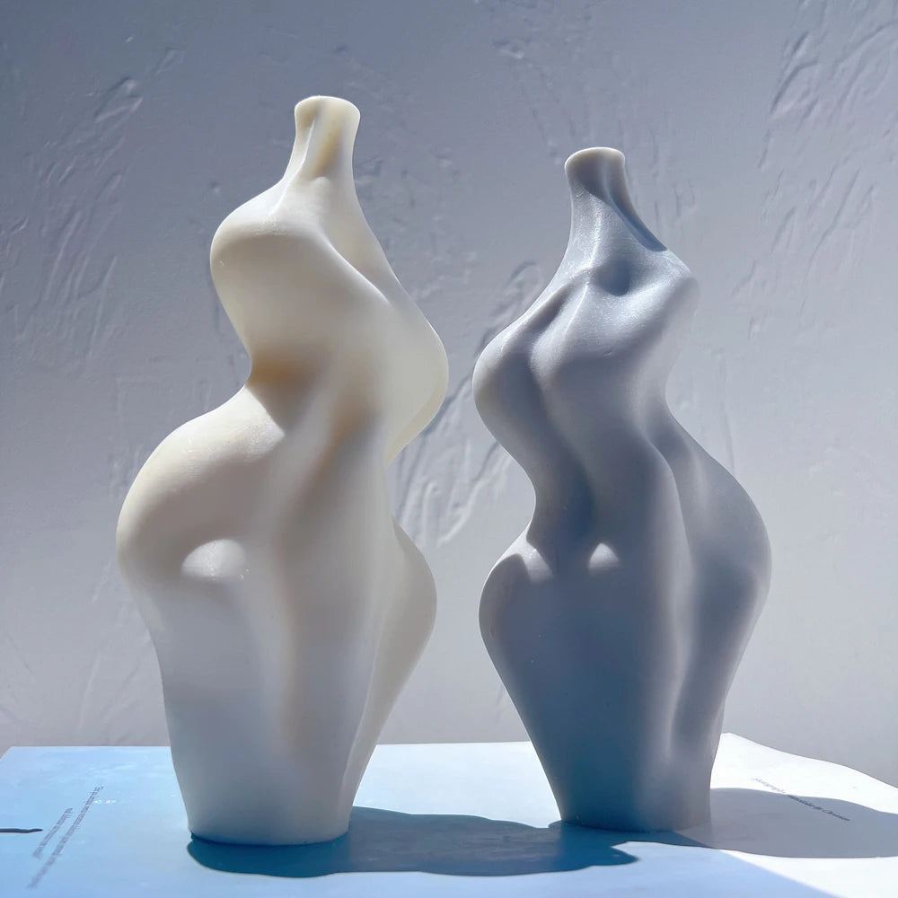 Irregular Geometric Sculptured Candle Silicone Mold