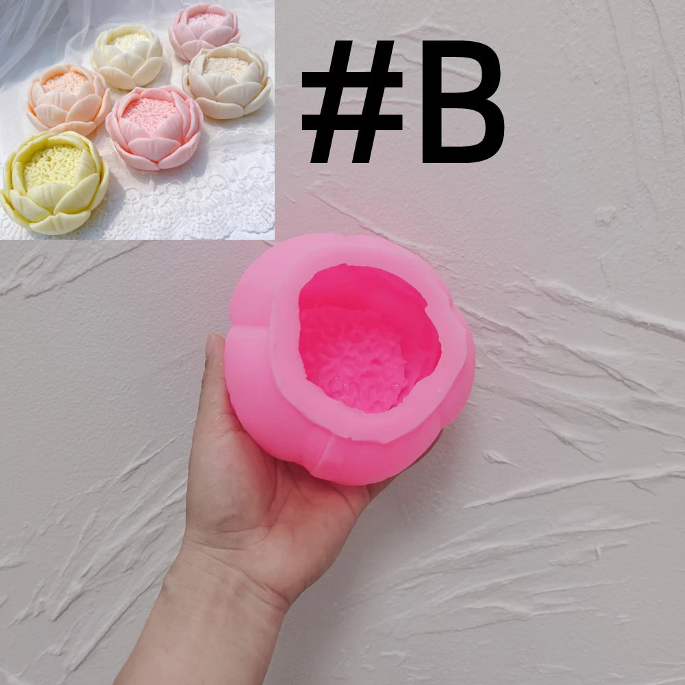 Rose Shaped Candle Mold