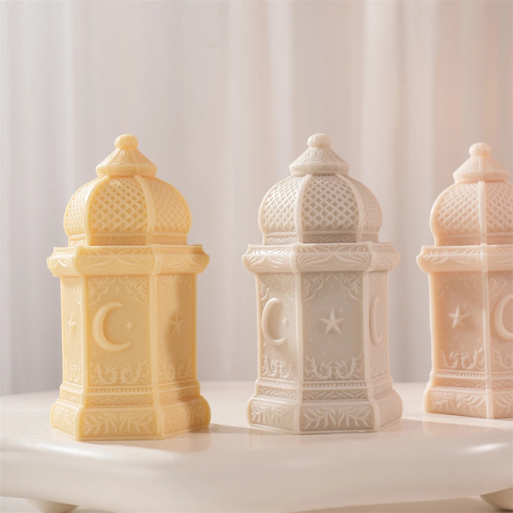Ramadan Kareem Lantern Silicone Candle Mold for Eid