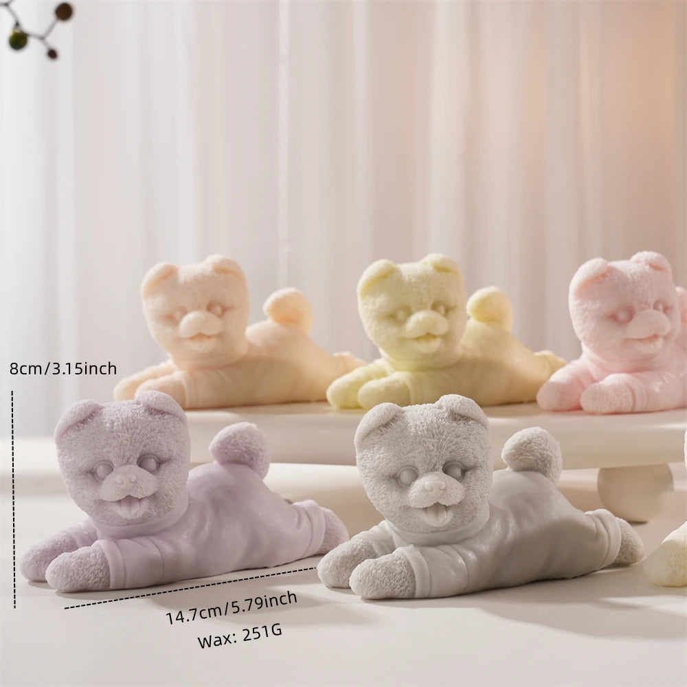 Cute Puppy Silicone Candle Mold