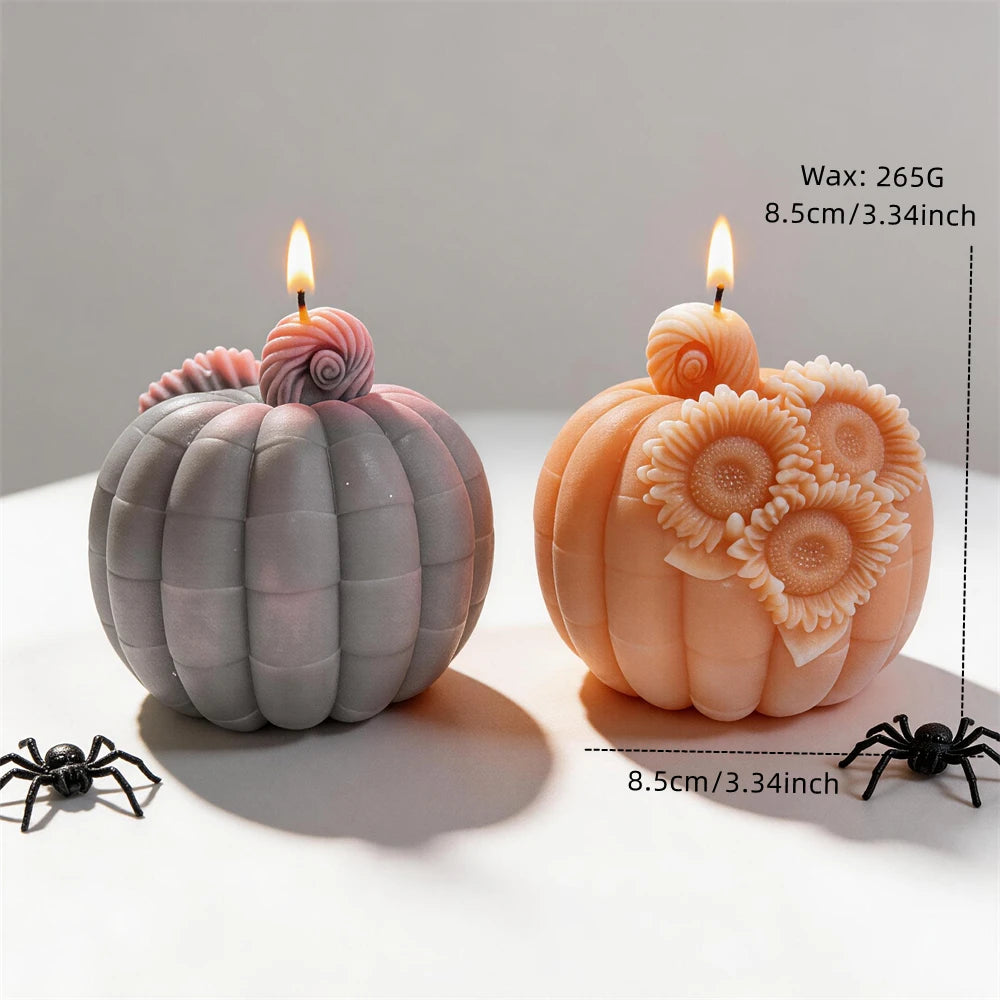 Sunflower Pumpkin Silicone Candle Mold