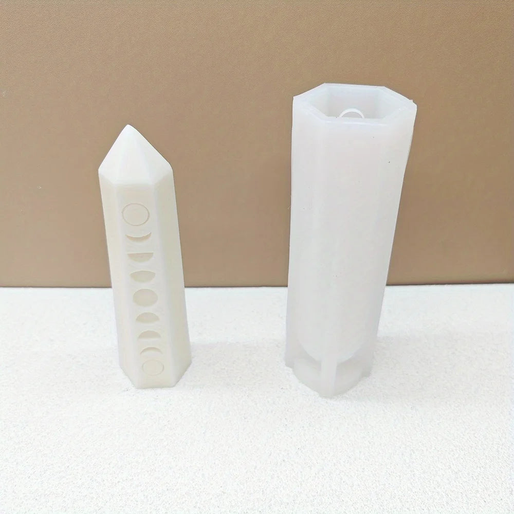Hexagonal Moon Phase Candle Mold
