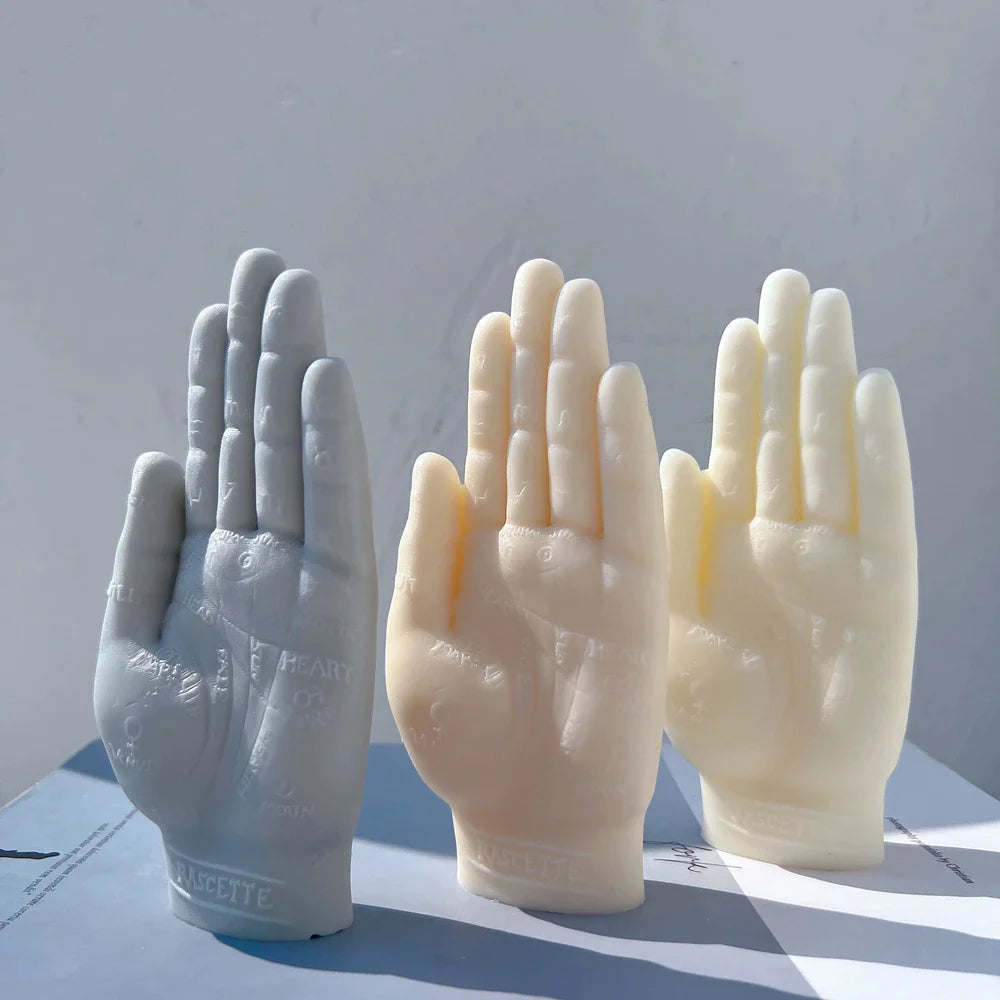 Palmistry Hand Sculpture Candle Mold