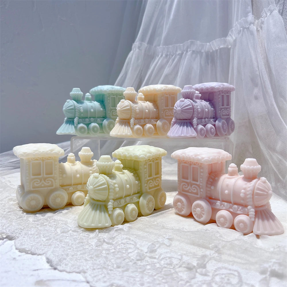 Gingerbread Christmas Train Candle Mold