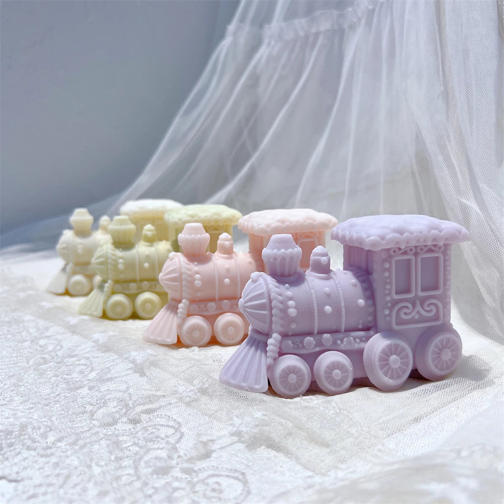 Gingerbread Christmas Train Candle Mold
