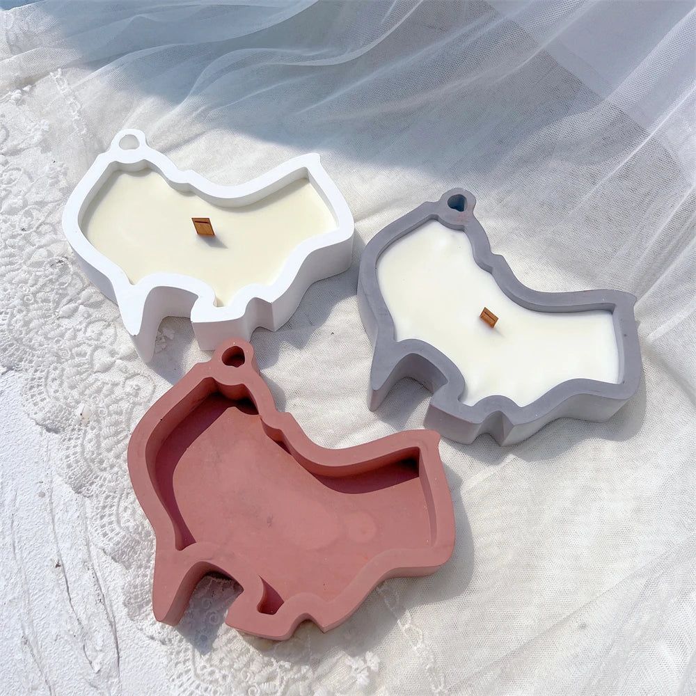 Map Candle Holder Silicone Mold