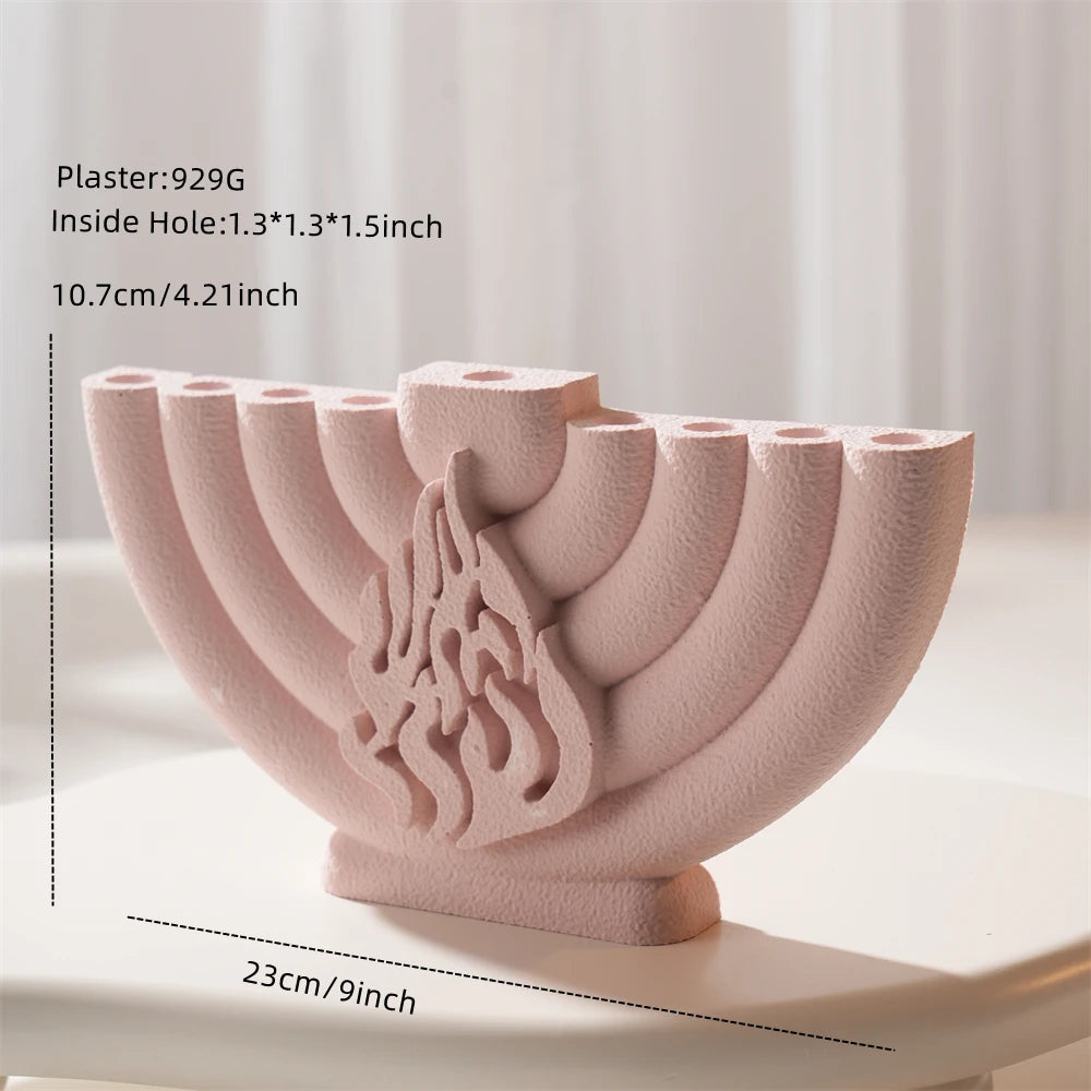 Hanukkah Menorah Candle Vessel Silicone Mold for Shabbat