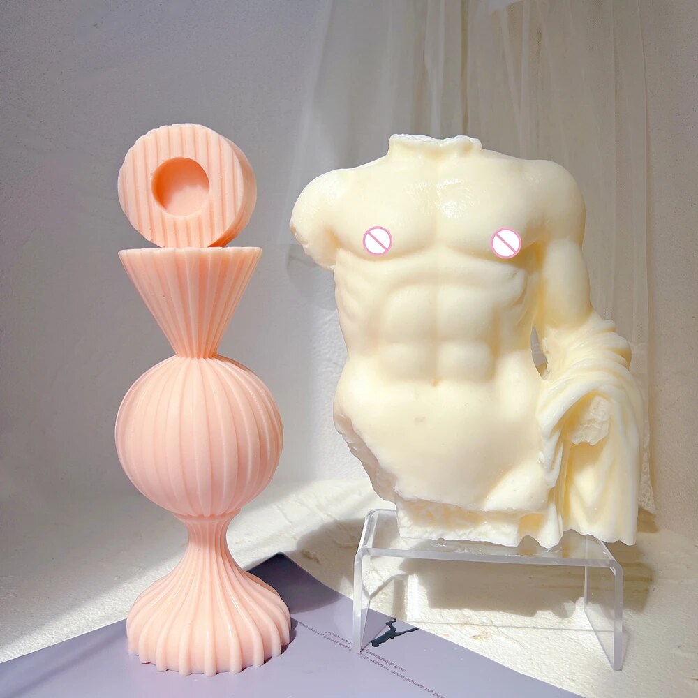 Greek Roman Torso Antique Body Sculpture Unique Candle Mold