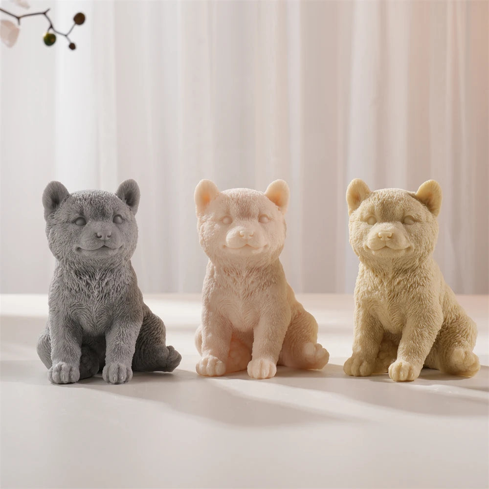 Shiba Inu Dog Candle Mold